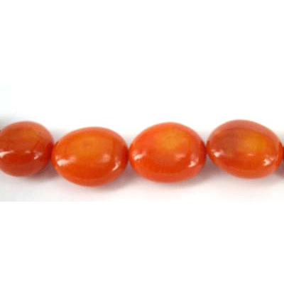 Coral orange nugget approx 14mm/30 Beads