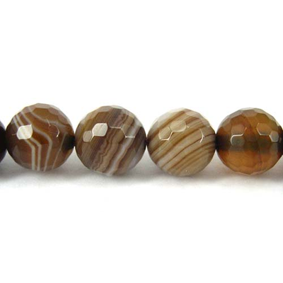 Sardonyx dyed Faceted Round 8mm beads per strand 49