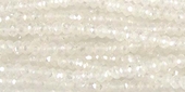 Clear Quartz Coatd 3mm Fac roundel beads per strand 200-beads incl pearls-Beadthemup