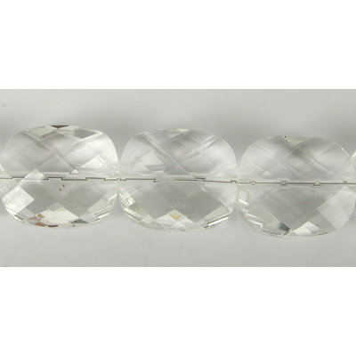 Clear Quartz Faceted Cushion cut 23.5x20mm