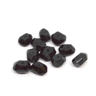 Onyx 5x9mm Fac Side drill nugget EACH BEAD