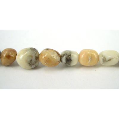 Ivory Jasper nugget Polished 10x8mm beads per strand 36Beads