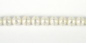 Fresh Water Pearl White 8-9mm W/Swarovski per bead-beads incl pearls-Beadthemup