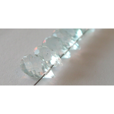 Aquamarine 6x4mm Faceted T/Drill Briltte