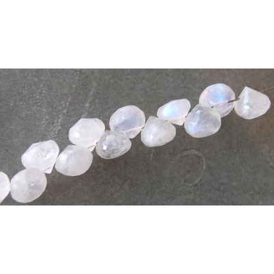 Moonstone 7x6mm Faceted onion shape Bead