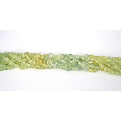 Prehnite Polished  Mani approx 11x8mm/35Beads