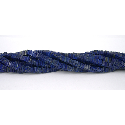 Lapis Disk Square 5.8mm 41cm beads per strand 174Beads