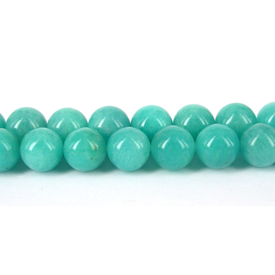 Amazonite Peru 3A Polished Round 12mm beads per strand 34