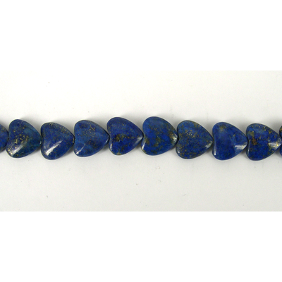 Lapis Polished Heart 15mm beads per strand 29Beads