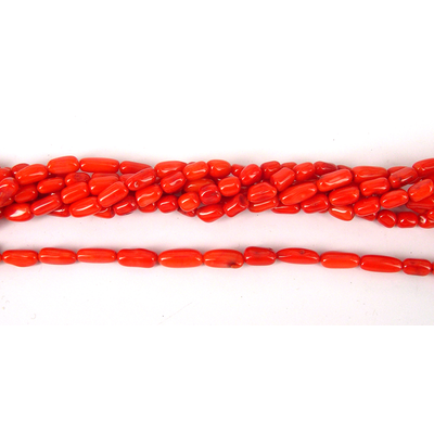 Coral Orange Tube 7mm assorted lengths