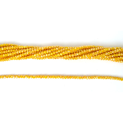 Chinese Crystal 4x3mm 100 beads Yellow