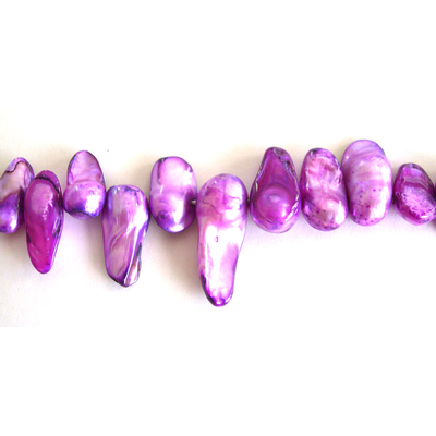 Fresh Water Pearl Blister 13-15mm Purple approx/