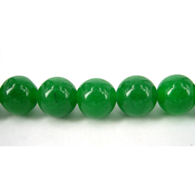 Jade Dyed Round Polished 10mm Green Bottle st