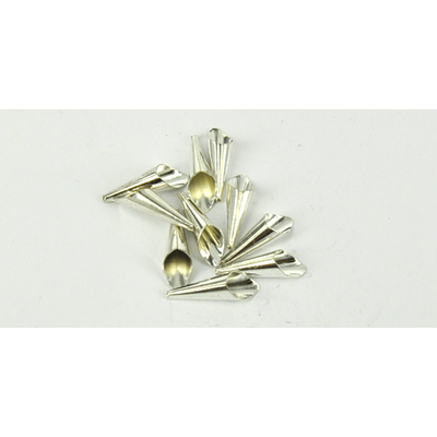 Base Metal Brass Cap 21x7mm 10 pack Silver