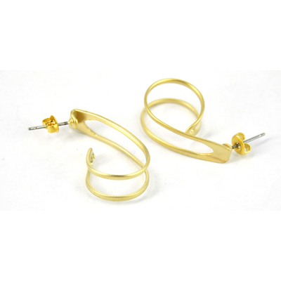 Gold plate Brass Sheppard 25mm Pair