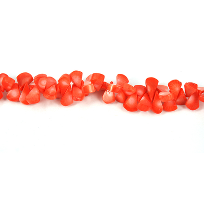 Coral Apricot top drill Teardrop 15x11mm