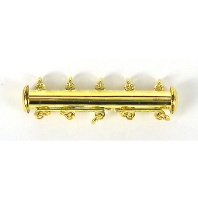 Vermeil 5 strand Slide Clasp