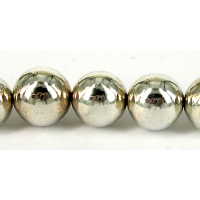 Sterling Silver Plated Resin Round Bead Med - Silver Bead : Beads incl ...