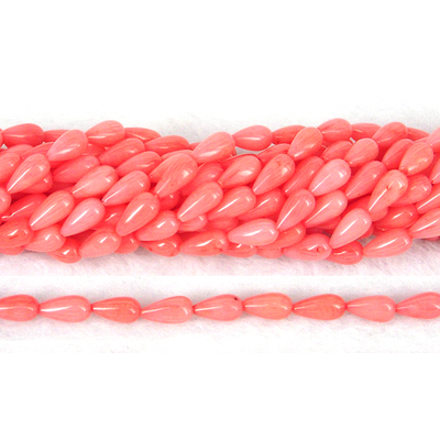 Coral Apricot Teardrop 7x12mm beads per strand 35 Beads