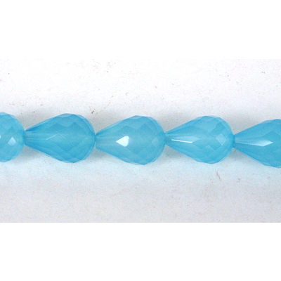 Chalcedony Faceted Teardrop 10x14mm PAIR