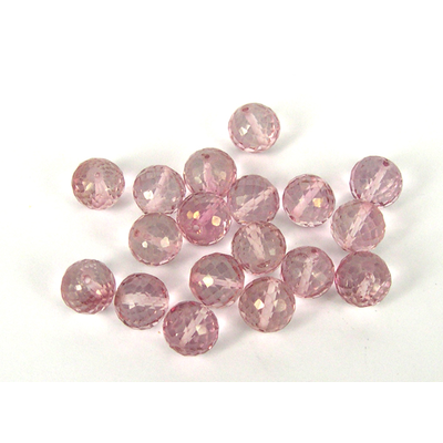 Pink Topaz approx 8mm Faceted Round BEAD