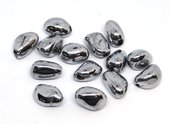 Clear Quartz Coated Silver Nugget 10x14m EACH BEAD-beads incl pearls-Beadthemup