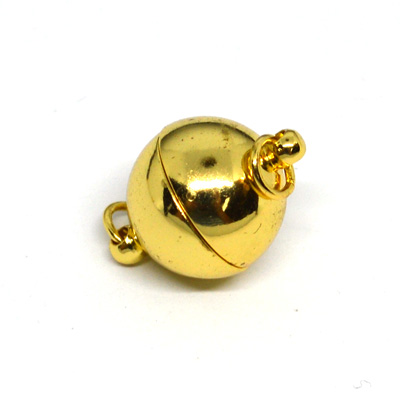 Gold plate Base Metal Clasp Magnetic 12x18.5mm 4 pack