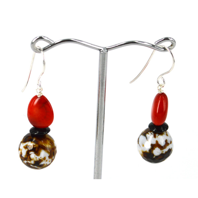 Red Delicious Sterling Silver Earrings