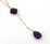 Sterling Silver &  Amethyst  necklace 46cm