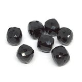 Onyx Faceted Cube 11mm EACH BEAD-beads incl pearls-Beadthemup